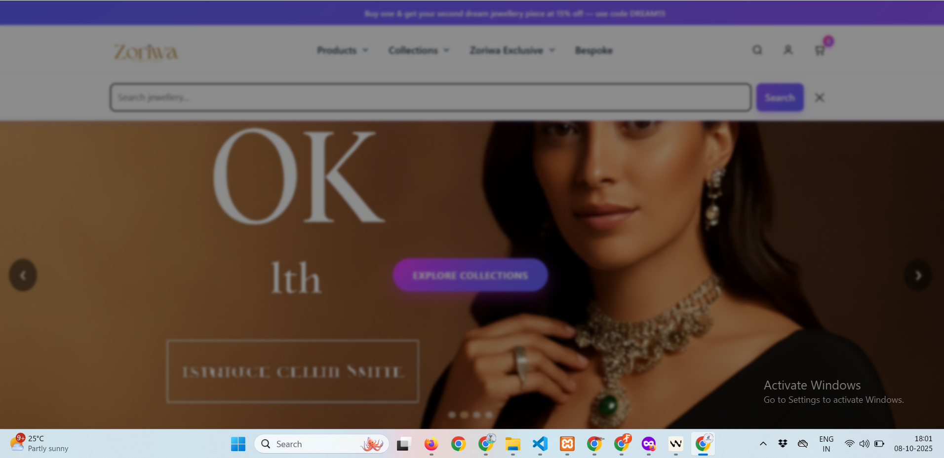 False ceiling fitting